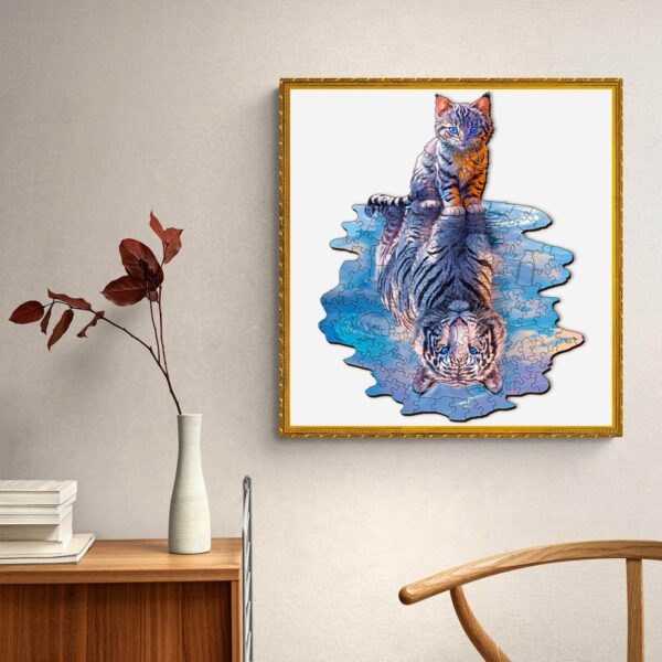 Cat Tiger Wooden Jigsaw Puzzle - Image 8