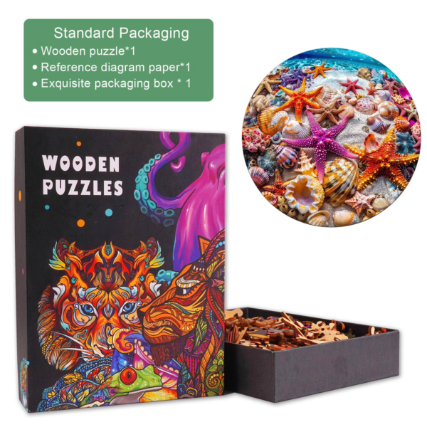 Starfish Wooden Jigsaw Puzzle - Image 4