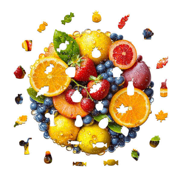 Colorful fruit Wooden Jigsaw Puzzle - Image 2