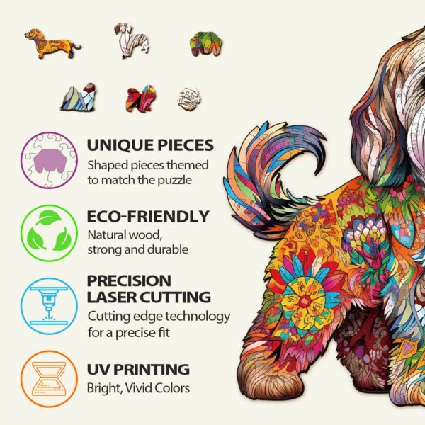 Beautiful Shih tzu-2 Wooden Jigsaw Puzzle - Image 6