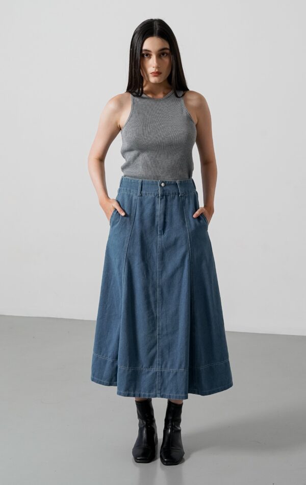 Prillia Skirt Denim - Image 5