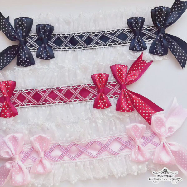 Sweet Lolita Headdress (Dotted Ribbon)