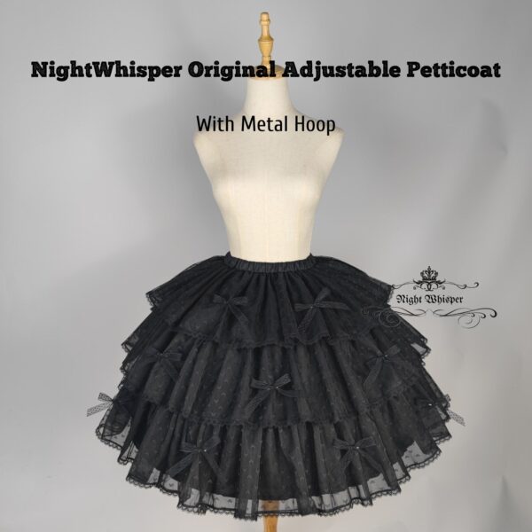 In Stock, Puffy Cloud Adjustable Hoop Skirt Petticoat, adjust Length AND Hoop Size- Night Whisper Original - Image 2