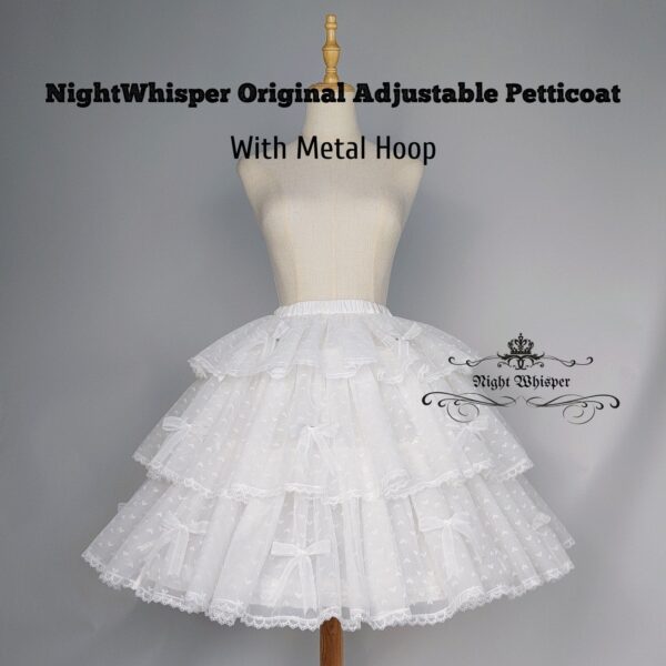 In Stock, Puffy Cloud Adjustable Hoop Skirt Petticoat, adjust Length AND Hoop Size- Night Whisper Original - Image 3