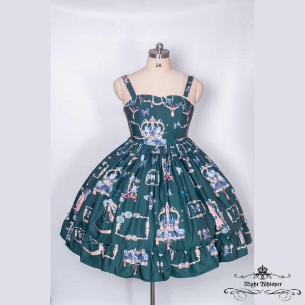 Wishful Butterfly Print Lolita Dress, Plus Size lolita dress - Image 2