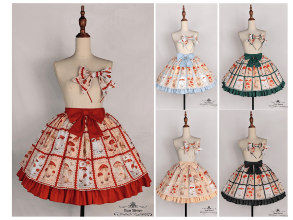 Mushroom Stamp Skirt - Short Version