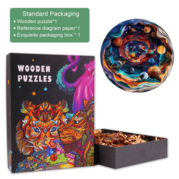 3D Universe Wooden Jigsaw Puzzle - Image 7