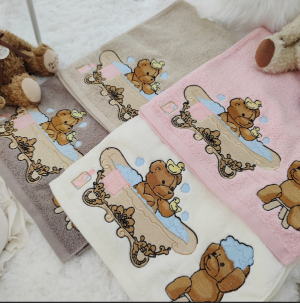 Embroidered Elegant Bear Towels- Free over Certain Purchase Threshold. - Image 3