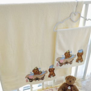 Embroidered Elegant Bear Towels- Free over Certain Purchase Threshold.