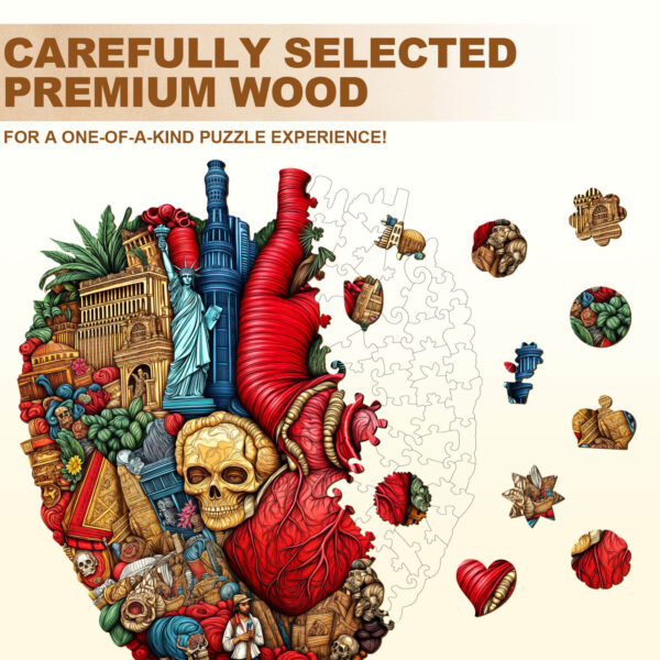 Heart of the City Wooden Jigsaw Puzzle - Image 2