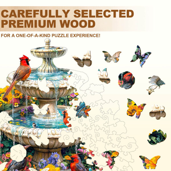 Garden Melody Wooden Jigsaw Puzzle - Image 2