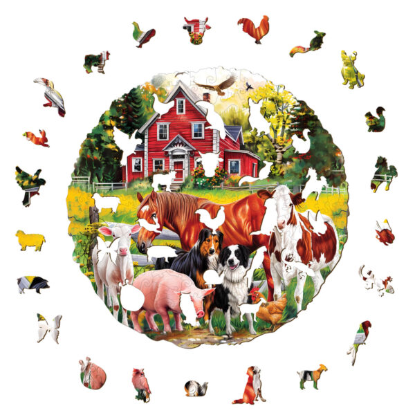 Farm Animals Wooden Jigsaw Puzzle - Image 2