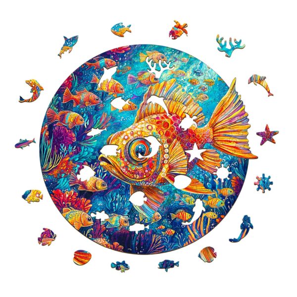Just Keep Swimming  Wooden Jigsaw Puzzle - Image 2