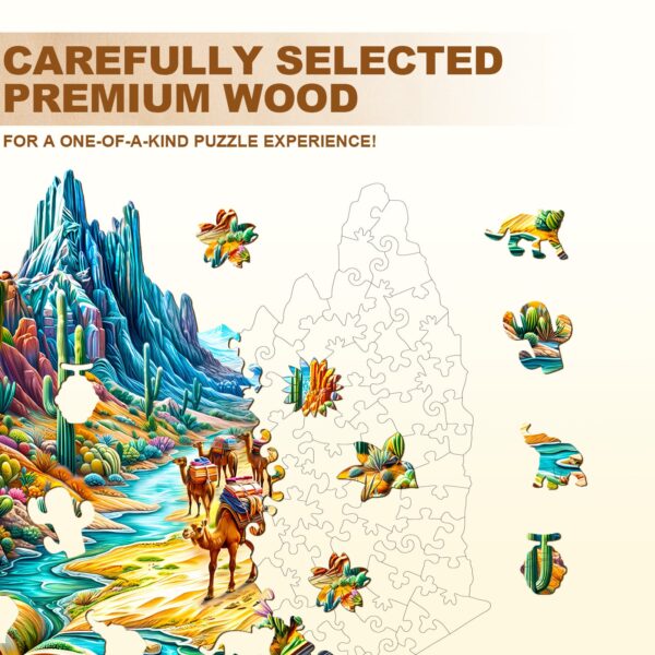 Vibrant Wilderness Wooden Jigsaw Puzzle - Image 2