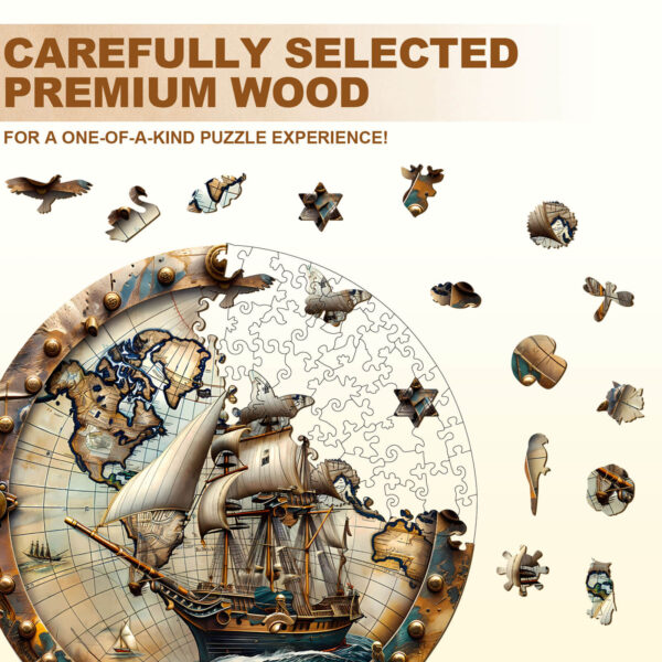 World Voyage Wooden Jigsaw Puzzle - Image 2