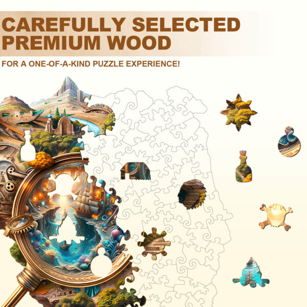 Explorer's World-1 Wooden Jigsaw Puzzle - Image 2