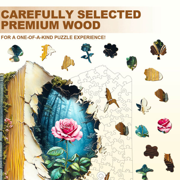 Blooming Story  Wooden Jigsaw Puzzle - Image 2