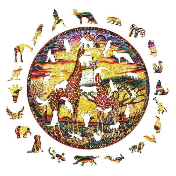 Giraffe Wooden Jigsaw Puzzle - Image 2