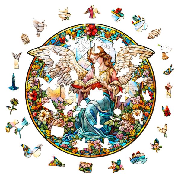 Angelic Garden Wooden Jigsaw Puzzle - Image 2