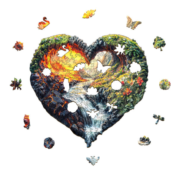 ETERNAL FLOW  Wooden Jigsaw Puzzle - Image 2