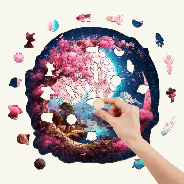 Beautiful Moon Wooden Jigsaw Puzzle - Image 2