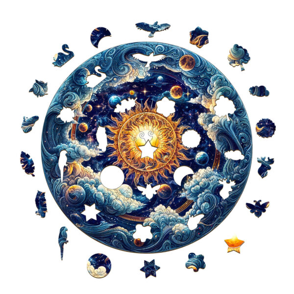 Cosmic Radiance  Wooden Jigsaw Puzzle - Image 2