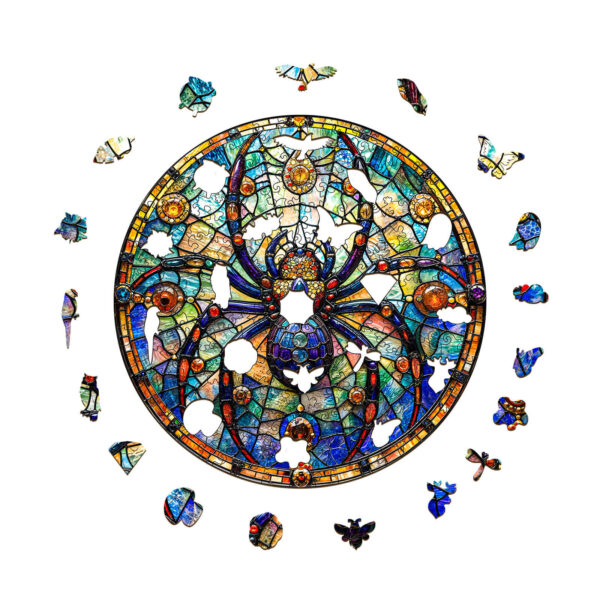 Gem Spider Shadow Wooden Jigsaw Puzzle - Image 2