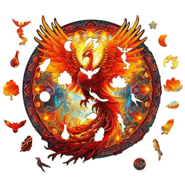 Phoenix Wooden Jigsaw Puzzle - Image 2