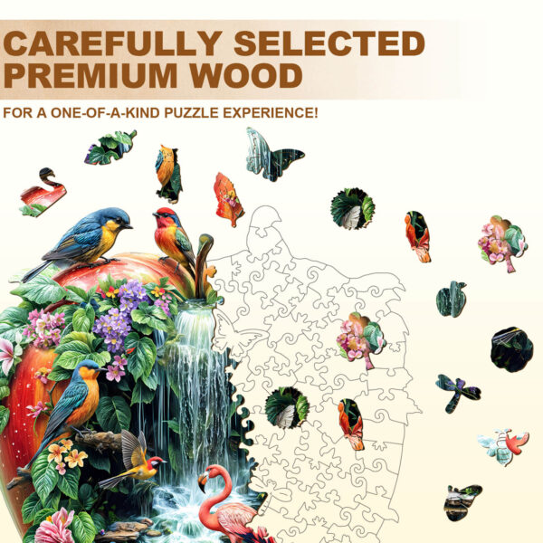 Paradise Garden Wooden Jigsaw Puzzle - Image 2