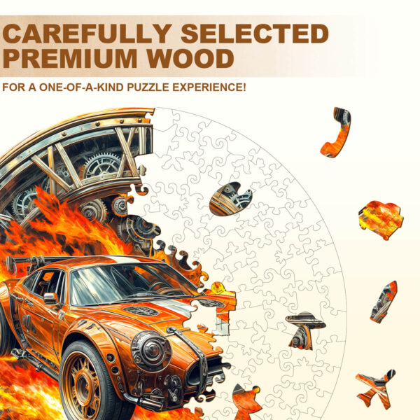Blazing Speed Wooden Jigsaw Puzzle - Image 2
