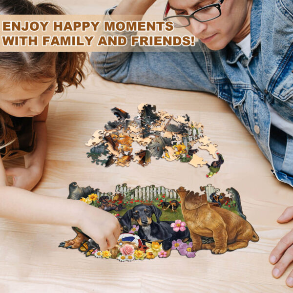 Puppy Garden Wooden Jigsaw Puzzle - Image 7