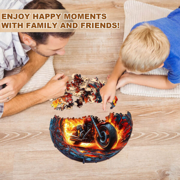 Fiery Escape Wooden Jigsaw Puzzle - Image 9