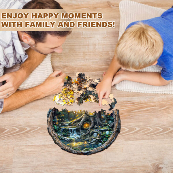 Magic time tree Wooden Jigsaw Puzzle - Image 9