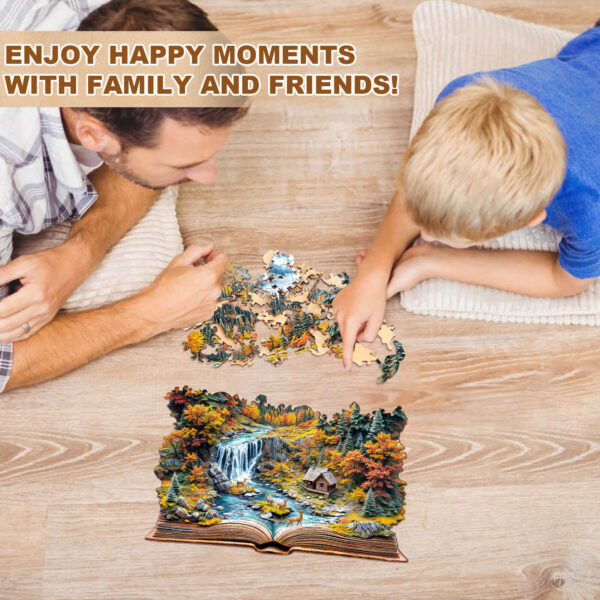 Autumn Wonderland Wooden Jigsaw Puzzle - Image 9
