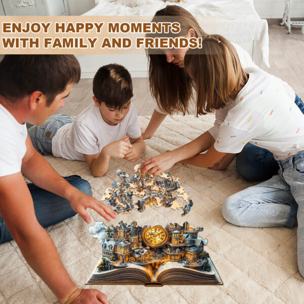 Clockwork City Wooden Jigsaw Puzzle - Image 9