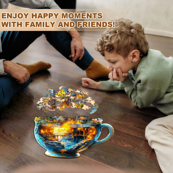 Magic cup-1 Wooden Jigsaw Puzzle - Image 9
