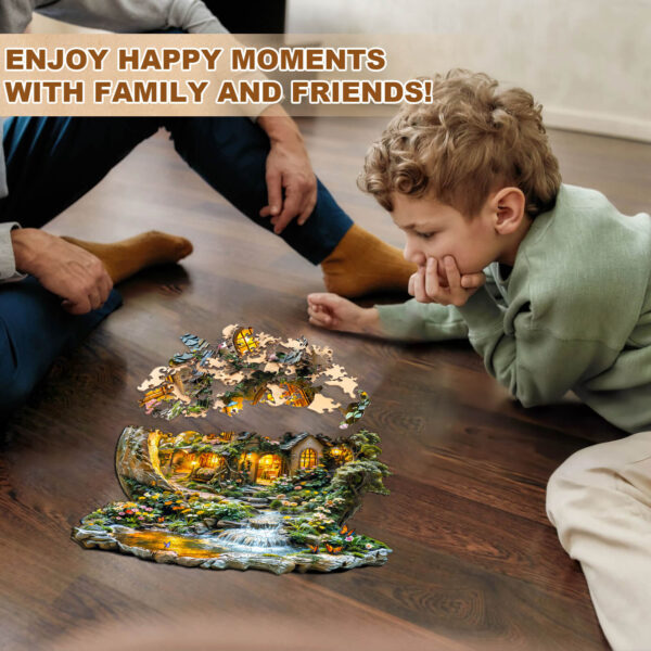 Moonlight Garden-1 Wooden Jigsaw Puzzle - Image 11