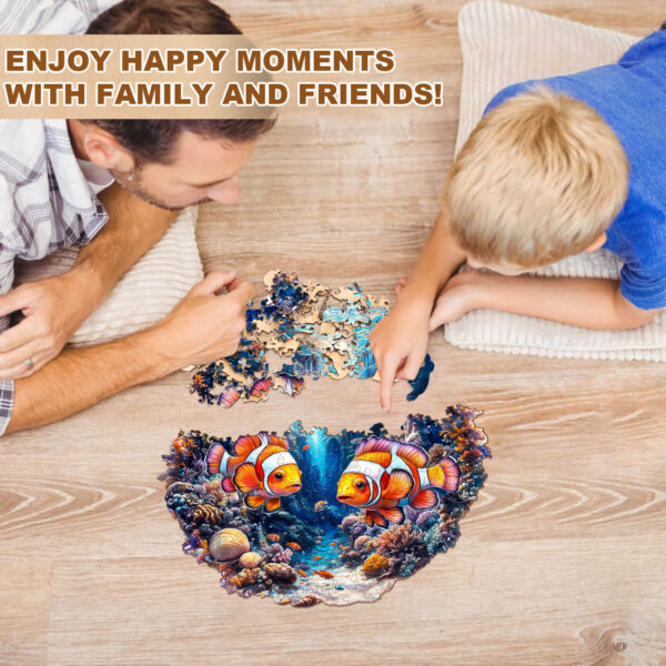 Clownfish Journey Wooden Jigsaw Puzzle - Image 9