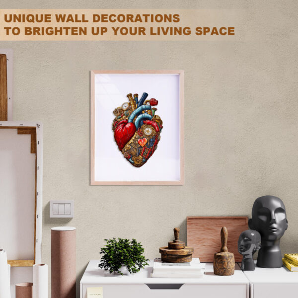 Mechanical Heart-2 Wooden Jigsaw Puzzle - Image 9