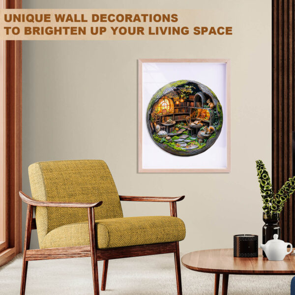 3D Mossy Library Wooden Jigsaw Puzzle - Image 11