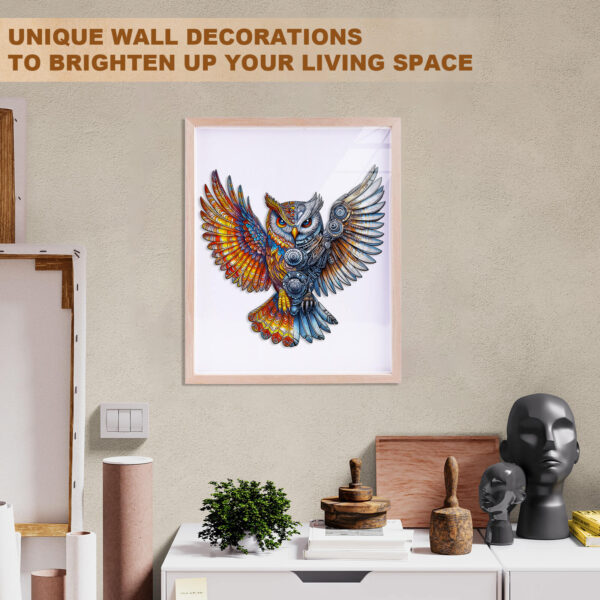 Yin-Yang MechaOwl Wooden Jigsaw Puzzle - Image 9
