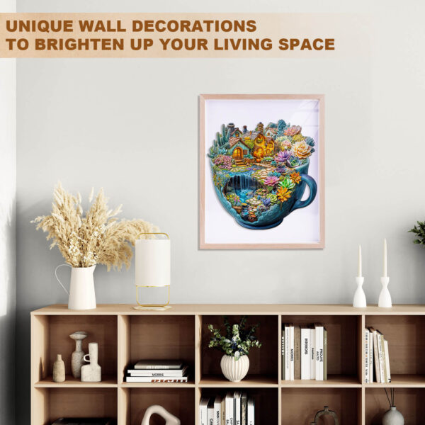 Succulent Mug Wooden Jigsaw Puzzle - Image 11