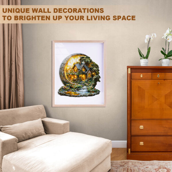 Moonlight Garden-1 Wooden Jigsaw Puzzle - Image 10