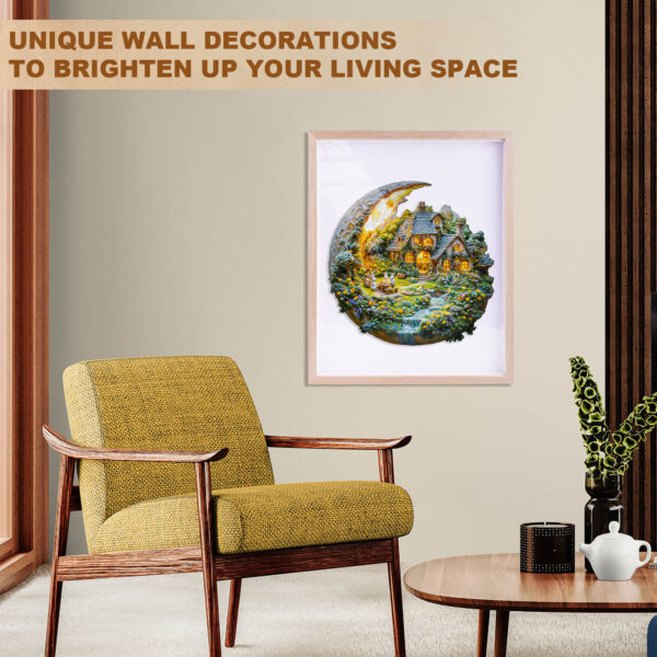 Moonlight Garden-2 Wooden Jigsaw Puzzle - Image 11
