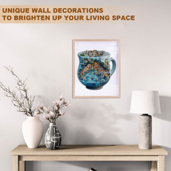 Seaside town Wooden Jigsaw Puzzle - Image 11