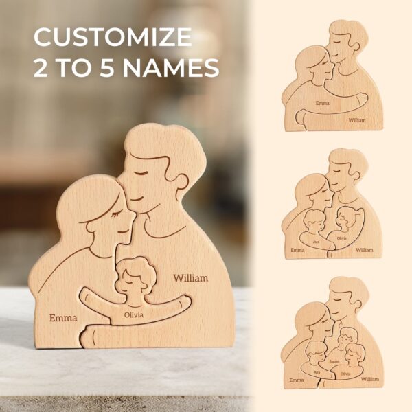 Wooden Family Name Puzzle - Image 2