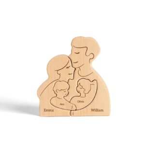 Wooden Family Name Puzzle