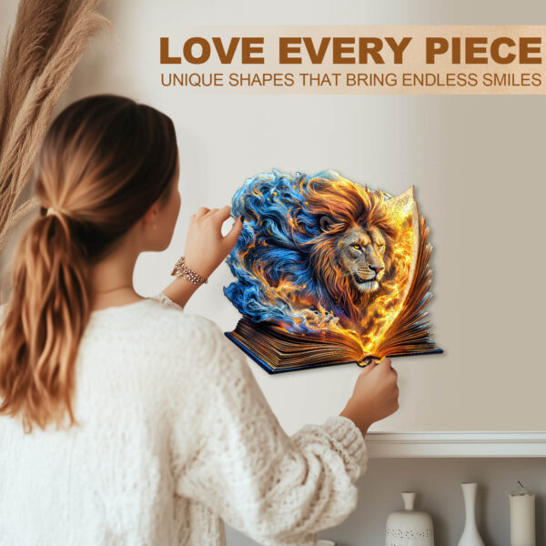 Roaring Pages Wooden Jigsaw Puzzle - Image 9