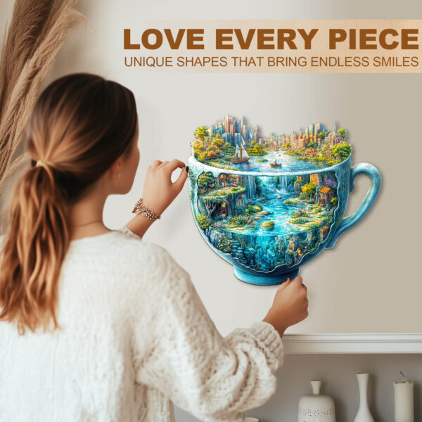 Urban Forest Cup Wooden Jigsaw Puzzle - Image 9