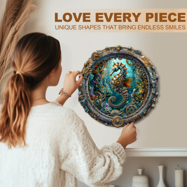 Abyssal seahorse Wooden Jigsaw Puzzle - Image 9